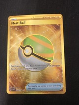 Pokémon TCG Nest Ball Scarlet &amp; Violet Base Set 255/198 Holo Hyper Rare - £13.36 GBP