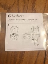 Logitech Wireless Mouse M310/M310t Instruction Manual Ships N 24h - £4.73 GBP