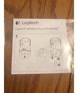 Logitech Wireless Mouse M310/M310t Instruction Manual Ships N 24h - £4.42 GBP