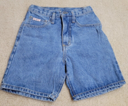 Vintage 90s GUESS JEANS Size 8Y Jean Shorts Blue Denim - £16.04 GBP