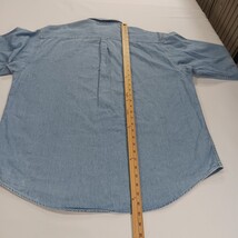 Port Authority CACTUS RN#90836 Original Denim Shirt Men's XL Blue Button-Down image 7