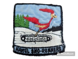 Road Runner Cartoon Character Square Namel Sno-Runners Embroidered Sew On Patch - £7.58 GBP