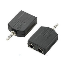 2x Headphone Jack Socket 6.3 mm to 1x 3.5 mm Jack plug - Audio/Phono Ada... - $13.76