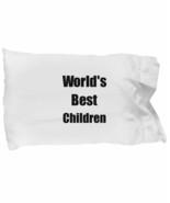 Worlds Best Children Pillowcase Funny Gift Idea for Bed Body Pillow Cove... - $29.84 CAD