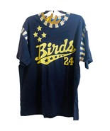 SABIT NYC Brand Men&#39;s T shirt Navy Blue Birds Letter Print Size 3X - £26.17 GBP