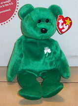 Ty Erin The Bear Beanie Baby plush toy Lucky Irish - $9.85