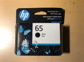 HP # 65 Black Ink Cartridge NEW GENUINE Exp 4/2025 Free Ship - £9.69 GBP