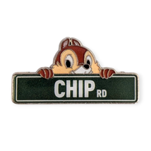 Chip and Dale Disney Pin: Chip Rd Street Sign - £9.94 GBP