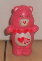  1984 Kenner Care Bears Love A Lot Bear Mini Pvc Figure Vintage 80&#39;s #3 - £11.29 GBP