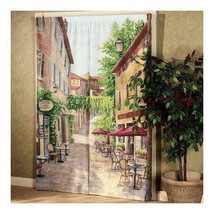 Window Curtains 2 Panel Set European Cafe Marion K. Stephenson 2006 Art ... - $29.79