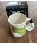 Vintage Emson 3-D Golf Ceramic 16th Hole Coffee Mug Cup Club Handle WITH... - $14.50