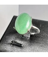 Jade Crystal Ring, Simple Alloy Men&#39;s Universal Ring, Adjustable Ring Fo... - £11.86 GBP