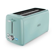 BELLA 4 Slice Long Slot Toaster, Aqua - £65.53 GBP