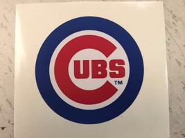 Chicago Cubs Vinyl Decal/Sticker 5&quot; by 5&quot; TWO PACK - £4.57 GBP