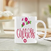 Ceramic Mug – 11 oz White Coffee Mug – Women&#39;s Day Gift - Girl Boss - £10.67 GBP