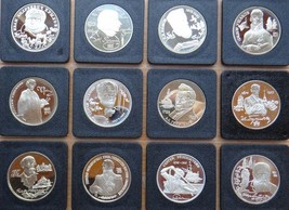 Russland 12 Silbermünze Lot 2 Rubel 1994-1998 Proof in Kapseln Rare Set - £474.95 GBP
