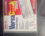 Versa Check 2001 PC Software • Personal Edition Print at Home / NO SCRAT... - $19.79