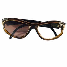 Sunglass Givenchy Eyeglass Frame Plastic Italy Bejeweled Stones Tortoise... - $76.91
