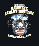 Harley Davidson XL mens Black T-Shirt - 2013 HAWKEYE - Coralville, Iowa - $15.95