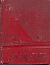 1946-47 Corinthian Columns Yearbook-Corinth, MS, HS-Some Inscription - £43.94 GBP