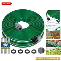 Versatile 50ft Dual-Function Sprinkler and Soaker Hose for Easy Irrigation - $44.50