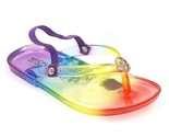 Michael Kors Baby Girl Flip Flop Sandals Harmony Bubble Size US 6 Rainbo... - £7.78 GBP