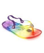 Michael Kors Baby Girl Flip Flop Sandals Harmony Bubble Size US 6 Rainbo... - £7.76 GBP