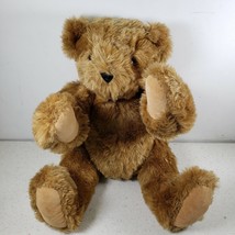 The Vermont Teddy Bear Company 16&quot; Plush Brown Jointed Teddy Bear Made in USA - £14.52 GBP
