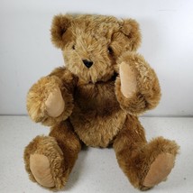 The Vermont Teddy Bear Company 16&quot; Plush Brown Jointed Teddy Bear Made in USA - £13.98 GBP