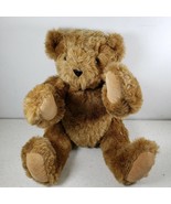 The Vermont Teddy Bear Company 16&quot; Plush Brown Jointed Teddy Bear Made i... - $25.28 CAD