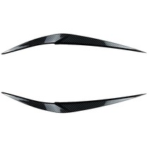 1Pair Car Front Headlights Eyebrow Eyelids Trim Cover For  X1 F48 2015+ Car Stic - £89.98 GBP