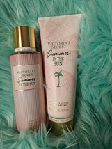 Victoria&#39;s Secret Summer In The Sun Fragrance Mist &amp; Body Lotion 2pc Set - £33.59 GBP