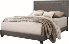Acme Ishiko Ii Eastern King Bed - - Gray Fabric - £209.38 GBP