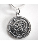 Gemini Zodiac Sign of the Twins 925 Sterling Silver Pendant Astrology - $17.99