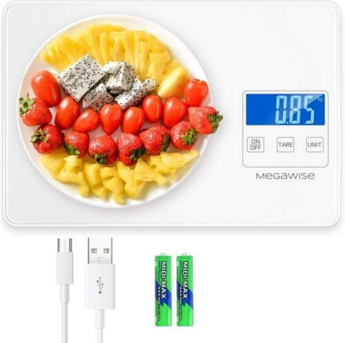 Primary image for MegaWise Food Scale K28H Rechargeable Digital Kitchen Postal Scale Up To 33 lbs