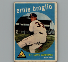 1959 Topps #296 Ernie Broglio baseball card. St. Louis Cardinals - £2.46 GBP
