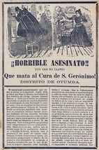 Decor Poster.Wall vintage design.1912 Mexican poetry.Horrible Asesinato.12643 - $17.82+