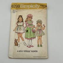 Vintage Simplicity pattern 6299 child&#39;s Holly Hobbie dress &amp; jumper size 2 - $9.64