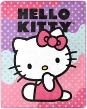 Sanrio Hello Kitty Throw Blanket Measures 40 x 50 inches - £13.19 GBP