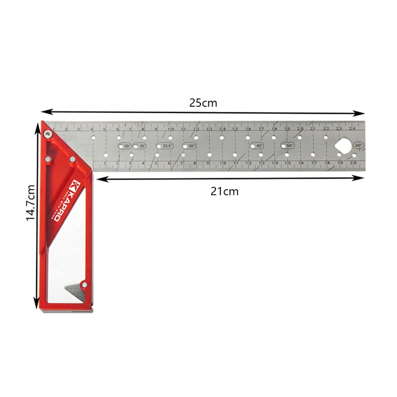 Kapro 25cm Multifunction Stainless Steel  Swanson Try Square Angle Mar Right Rul - £212.18 GBP