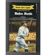 Greatest Sports Legends Babe Ruth VHS Video Tape rare OOP - $375.07 MXN