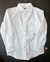 Cherokee Boys Long Sleeve White Dress Shirt Button Front Size XSmall 4-5 NWT - £8.30 GBP