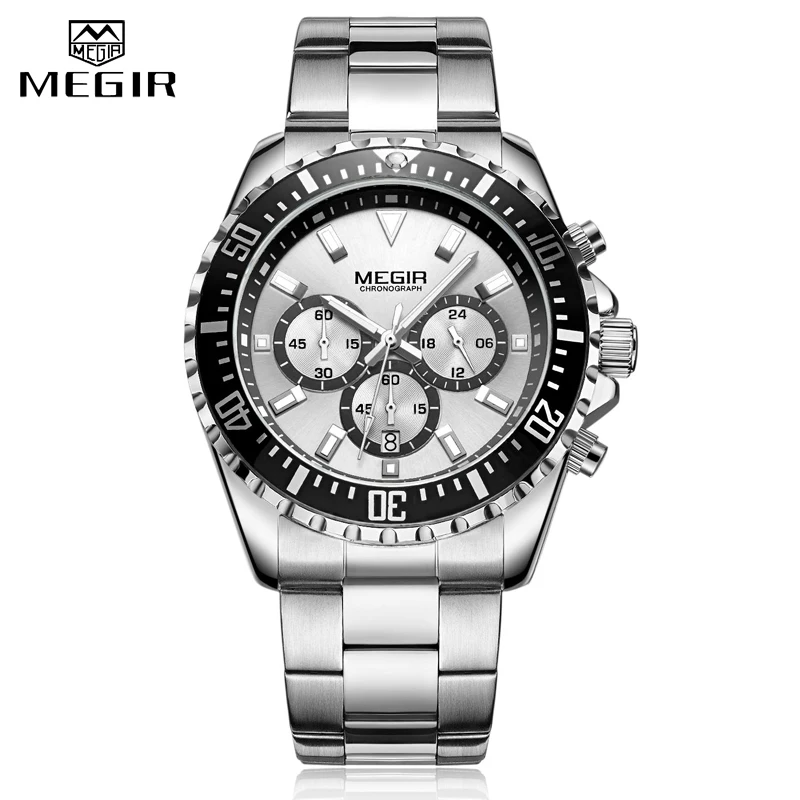 Full Steel Watch Luxury Business Chronograph Quartz Mens Watches Sport M... - $50.07
