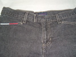 Vtg Tommy Hilfiger 1999 Tommy Jeans Womens Size 9 Black Denim Jean Shorts  - £19.50 GBP