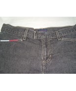 Vtg Tommy Hilfiger 1999 Tommy Jeans Womens Size 9 Black Denim Jean Shorts  - £19.41 GBP
