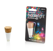 Cork Shaped USB Bottle Lights Rechargeable LED Table Jar Party Light - Pack of 2 - £12.29 GBP