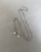 Original Japanese-Finished 6.5–7mm Classic White Akoya Pearl Y Necklace ... - $142.00