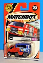 Matchbox 2002 Kids&#39; Cars Of The Year Series #68 Snow Doctor w/ Movable T... - $2.48