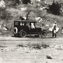 Salt Creek Canyon Early Automobile Travel Photograph Photo original BW Americana - $13.95