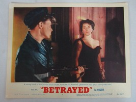 Betrayed 1954 Lobby Card #7 Lana Turner WWII 11x14 - £15.49 GBP